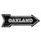 Signmission Oakland Arrow Decal Funny Home Decor 18in Wide D-A-999701 - alternate 1
